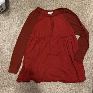 Umgee rust colored shirt size XL